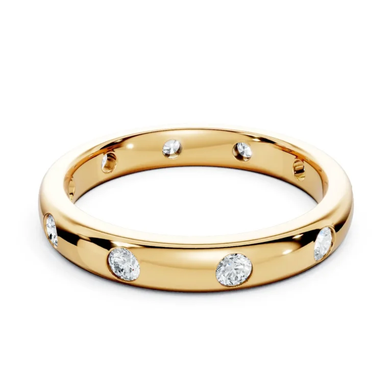 01 Eternity Stack Single Row Flush Setting Light Pass full coverage comfort fit round 3.2