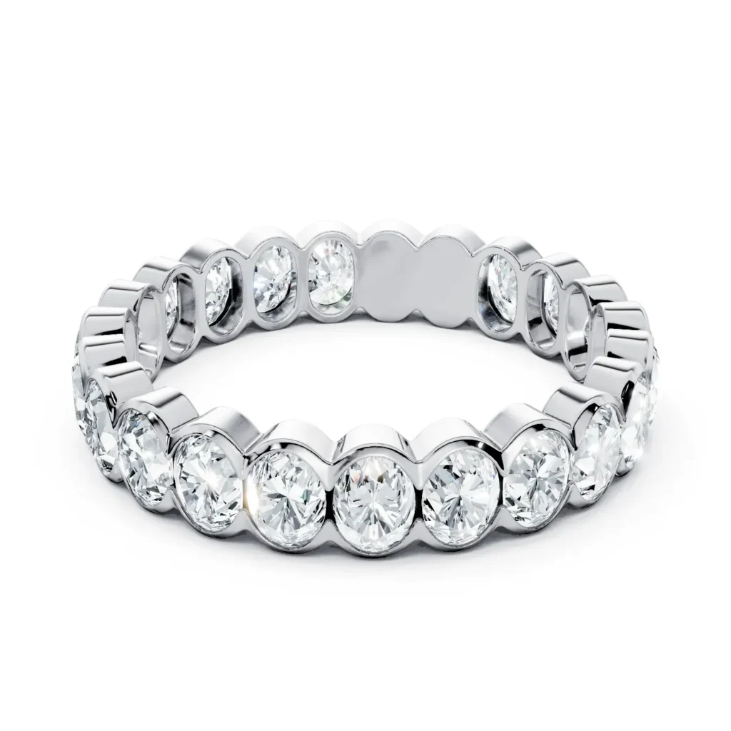 01 Eternity Stack Single Row Half Bezel Light Pass North South full coverage oval 4.0