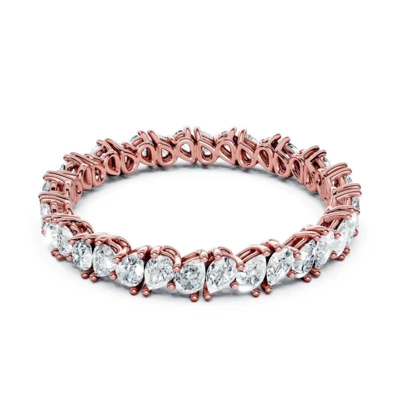 01 Eternity Stack Single Row Prong Setting Light Pass Alternative full coverage pear 3.2