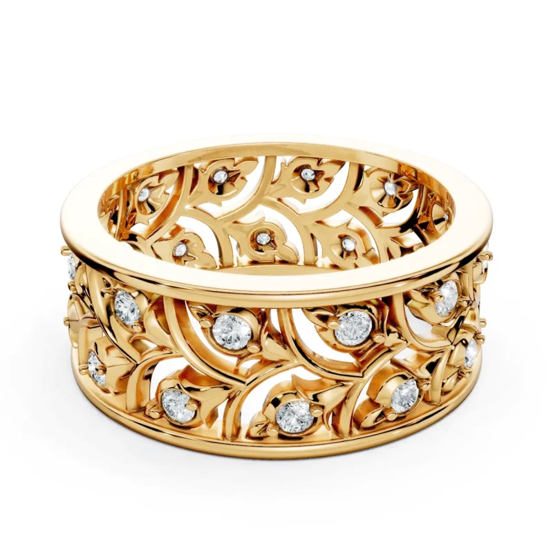 01 Fashion Multiple Row Bezel Setting Light Pass Decorative straight fit full coverage round 8.0