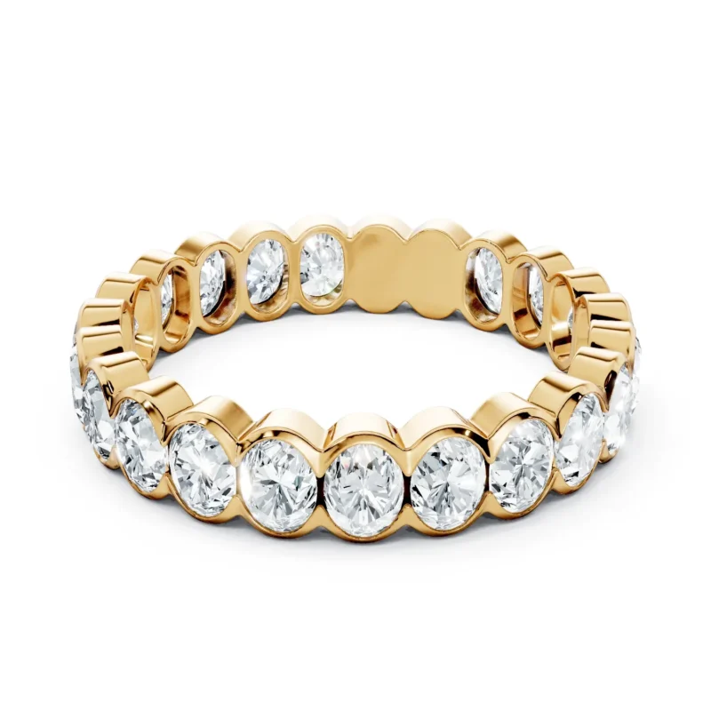 1 Eternity Stack Single Row Half Bezel Light Pass North South full coverage oval 4.0