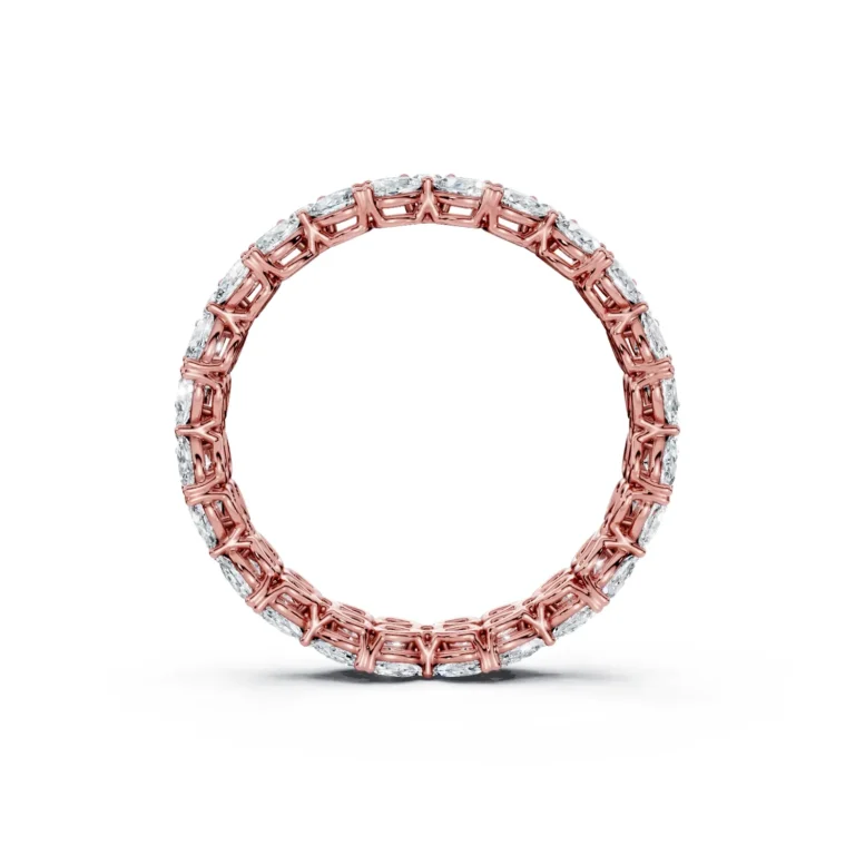 10 Eternity Multiple Row Prong Setting Light Pass Decorative full coverage round pear 3.9