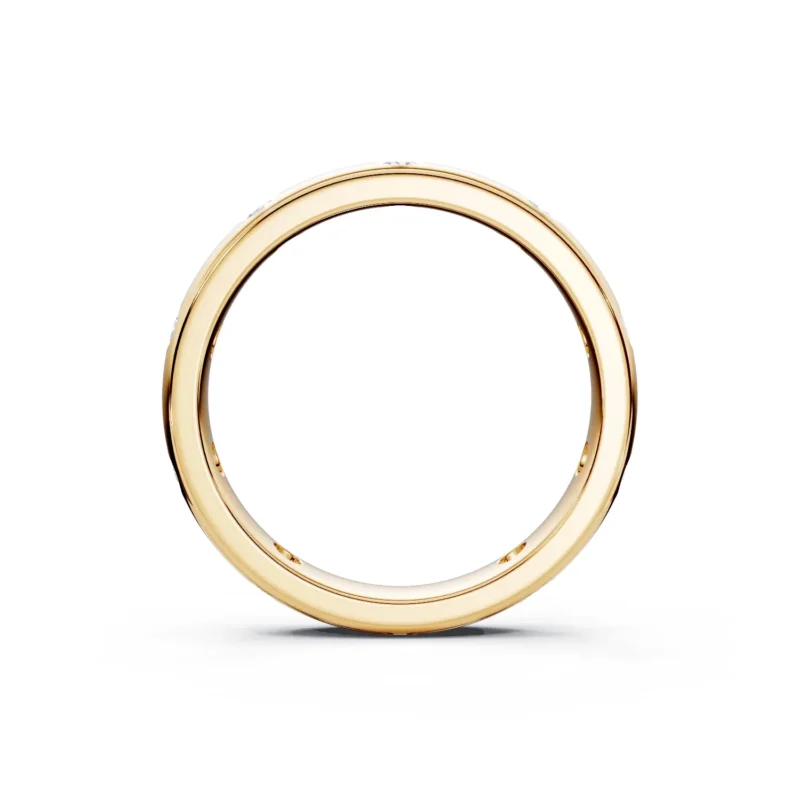 2 Eternity Stack Single Row Flush Setting Light Pass full coverage comfort fit round 3.2