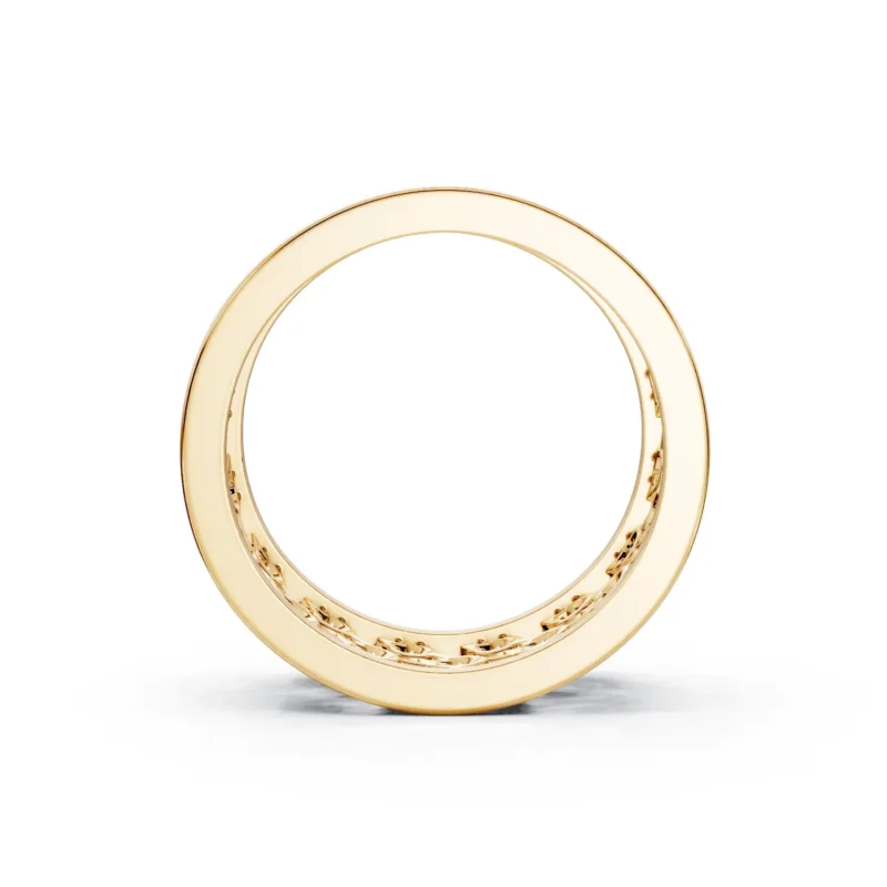 2 Fashion Multiple Row Bezel Setting Light Pass Decorative straight fit full coverage round 8.2