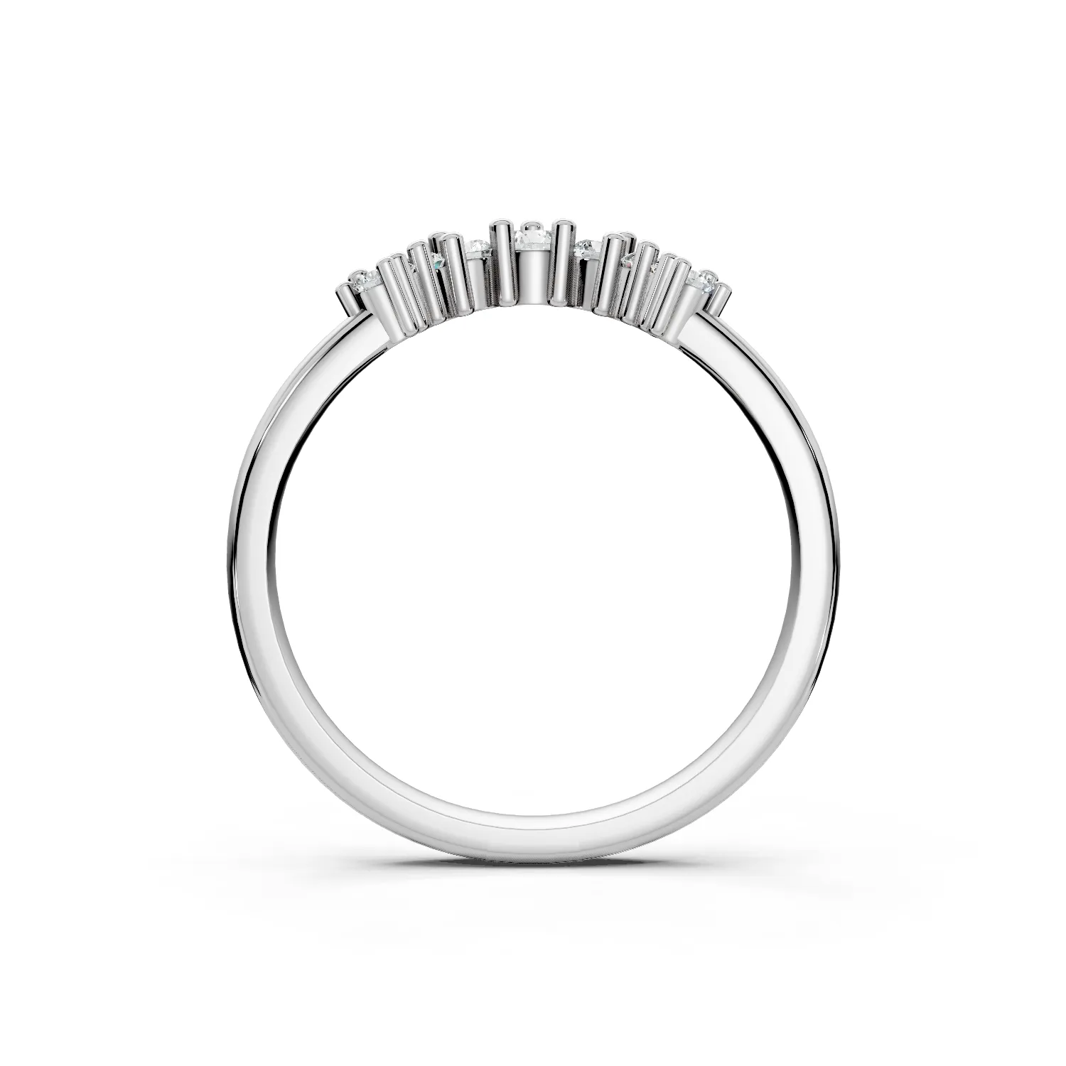 7 Single Row curved Prong Setting Round Prong Light Pass 14coverage comfort fit round