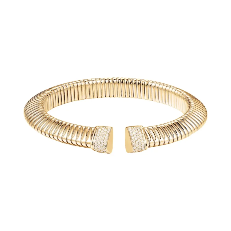 3 Luce Geometric Polished Glossy Cuff