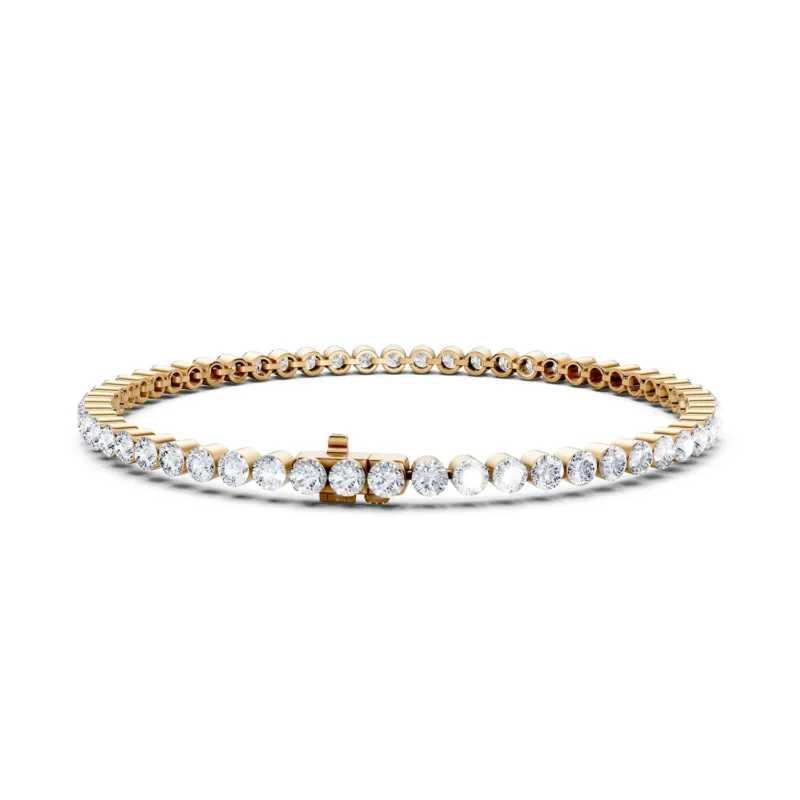 4 Tennis Hidden Bezel Round Basket round