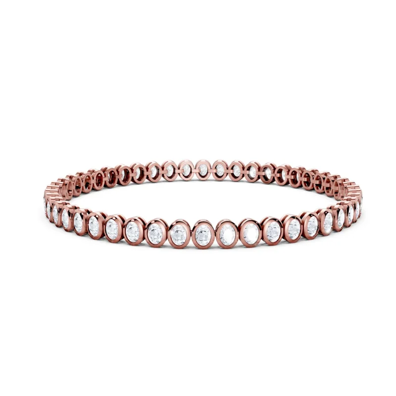 5 Tennis Bezel Round Basket North South oval