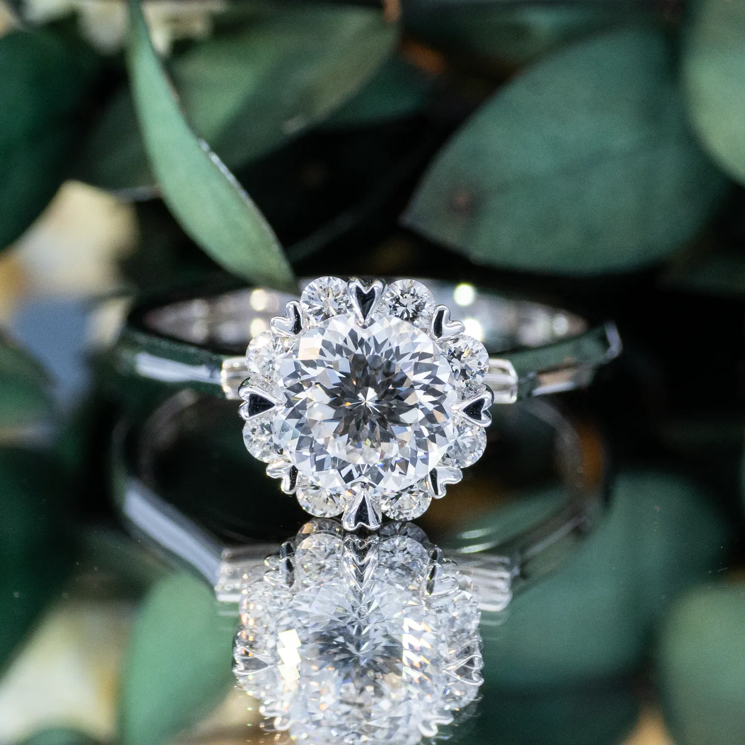 14 Vivre Features Halo Hidden Halo Heart Prong Outstanding Profile Solitaire Knife db 1ct 14 Vivre Features Halo Hidden Halo Heart Prong Outstanding Profile Solitaire Knife db 1ct