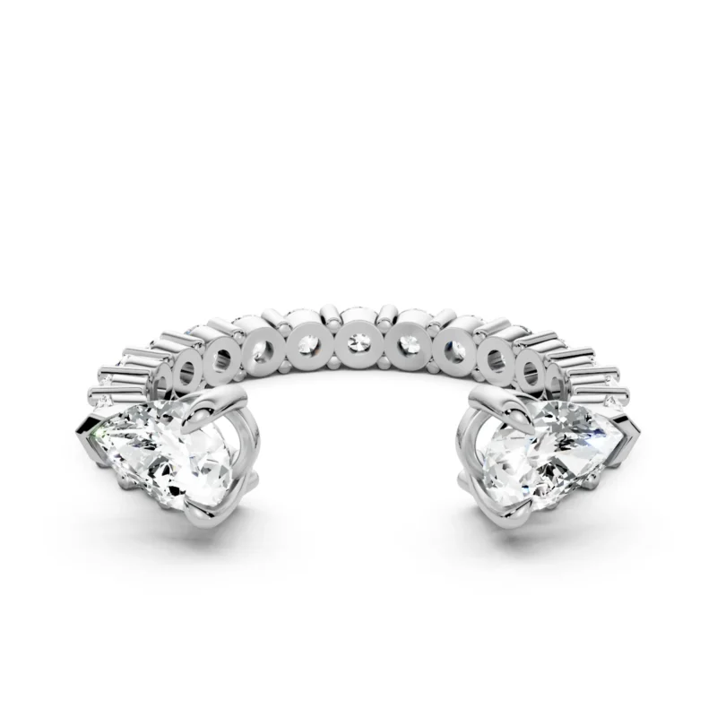 5 Side Stone Open Ring