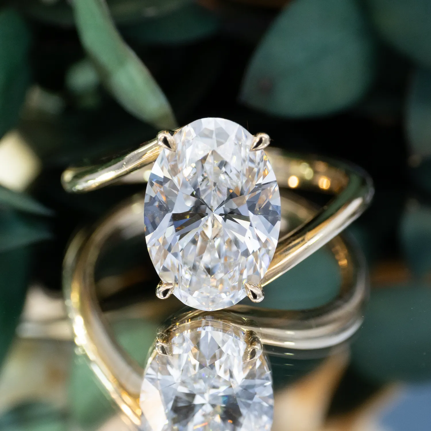 Vibrant Solitaire Ribbon Comfort Fit Oval Engagement Ring 1 Vibrant Solitaire Ribbon Comfort Fit Oval Engagement Ring 1